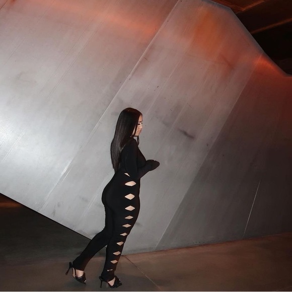 SOLD!!!!!NORMA KAMALI
Long Sleeve Crew Neck Alligator Catsuit - Picture 5 of 6